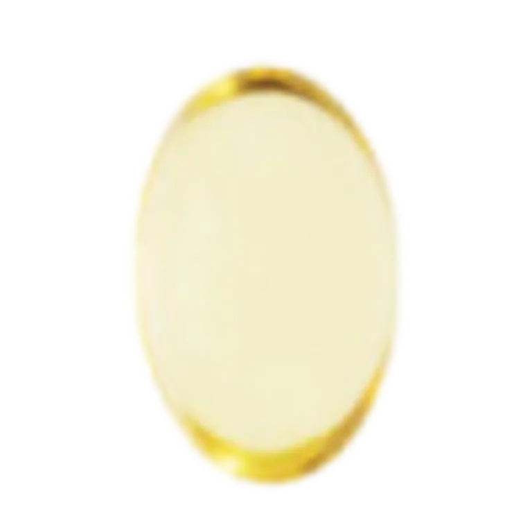 Sakara The Foundation Algae Omega supplement shown in golden softgel format.